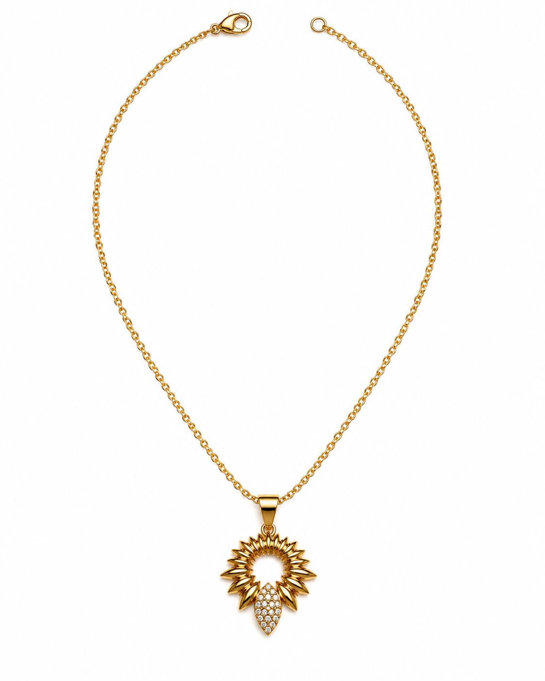 Collier Hélios Éclat – Vue fond blanc