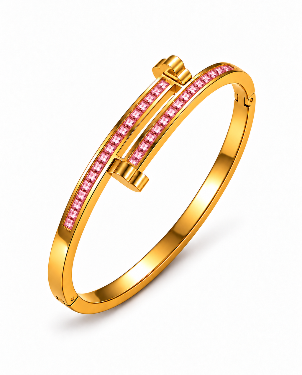 Bracelet Éclat Rose  – Plaqué Or 18K