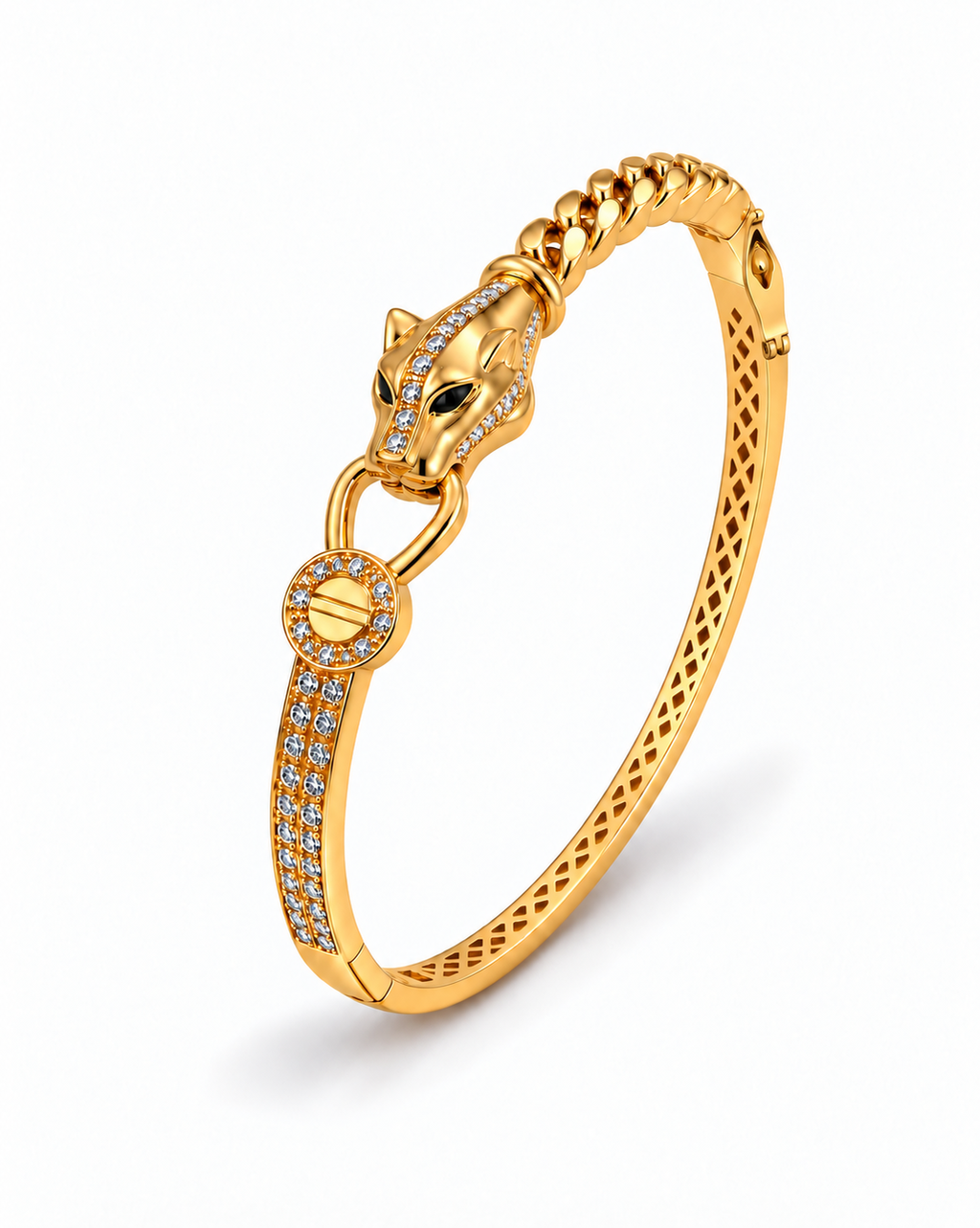 Bracelet Panthère Royale – Plaqué Or 18K