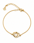 Bracelet Cœurs Unis – Plaqué Or 18K
