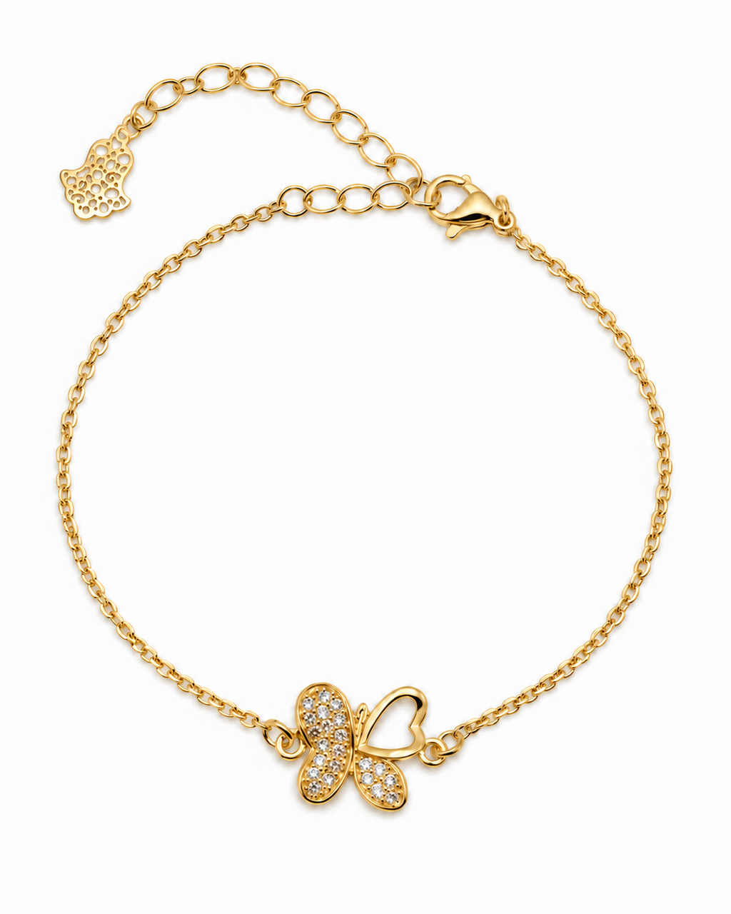 Bracelet Papillon Éclat – Plaqué Or 18K