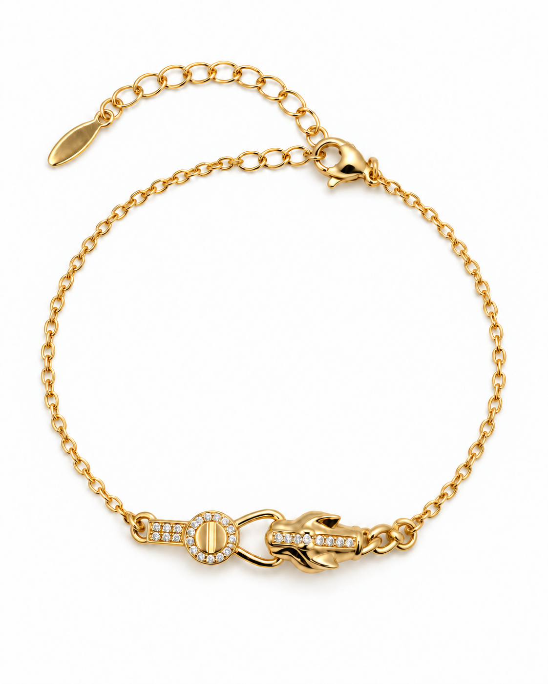 Bracelet Panthère Impériale – Plaqué Or 18K
