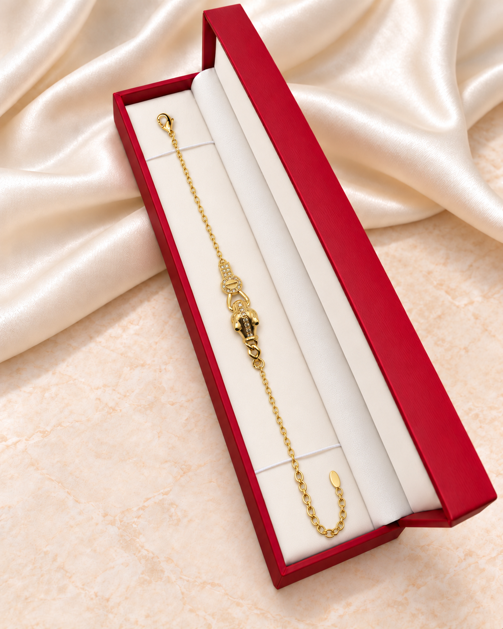 Bracelet Panthère Impériale – Plaqué Or 18K