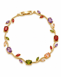 Armband Regenbogen-Tulpenblüten – 18K vergoldet